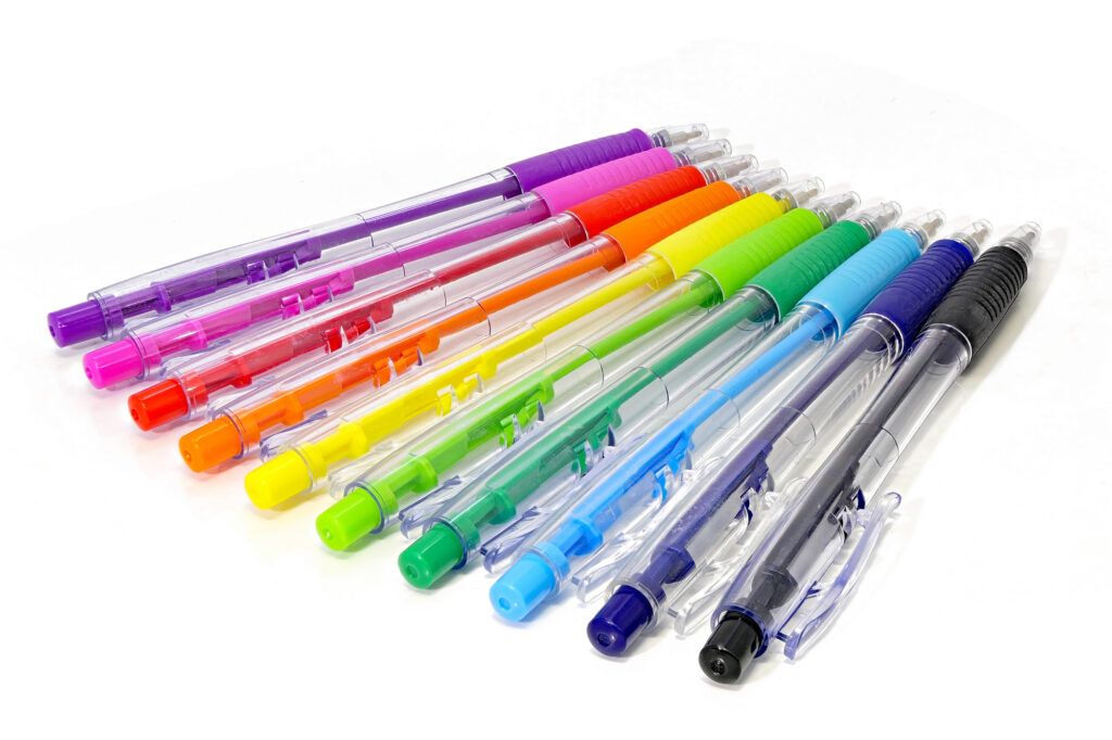 ボールペン名入れ印刷　カラーボールペン
