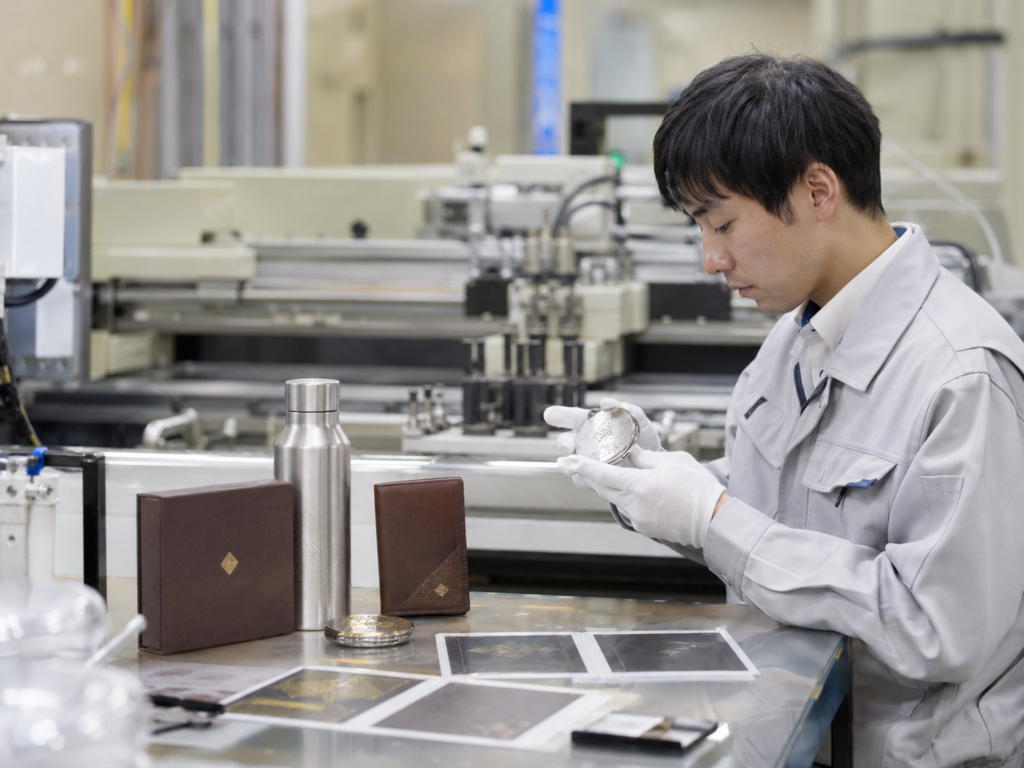 高級ノベルティ 箔押し シルク印刷 印刷機 ノベルティ印刷